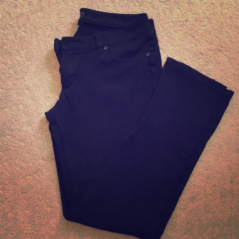Black stretch pants